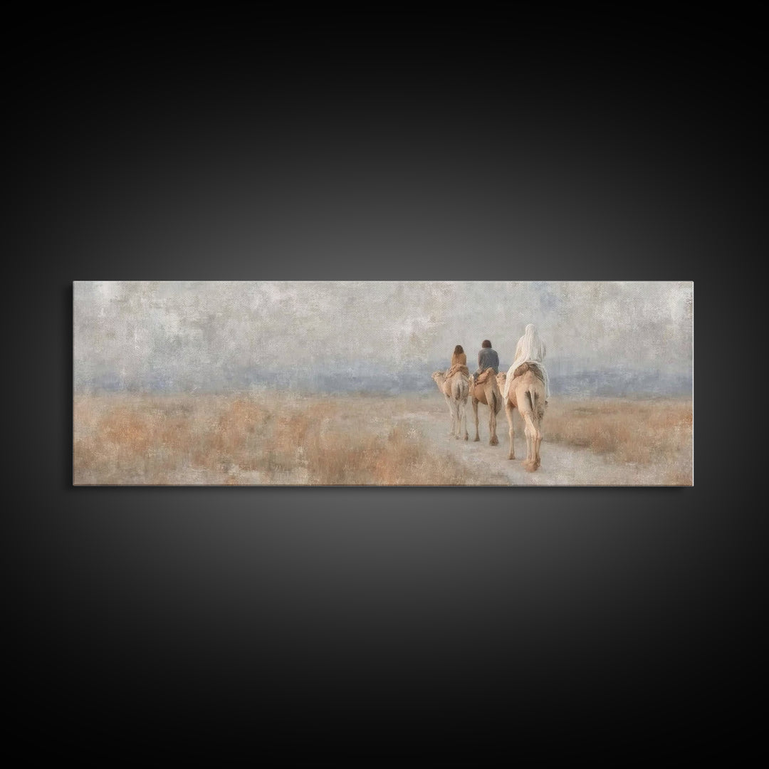 Holy Pathway – Framed Canvas Print – Christian Christmas Art – Panoramic Wall Art – Christian Art Print – Christian Gift Ideas – Christmas