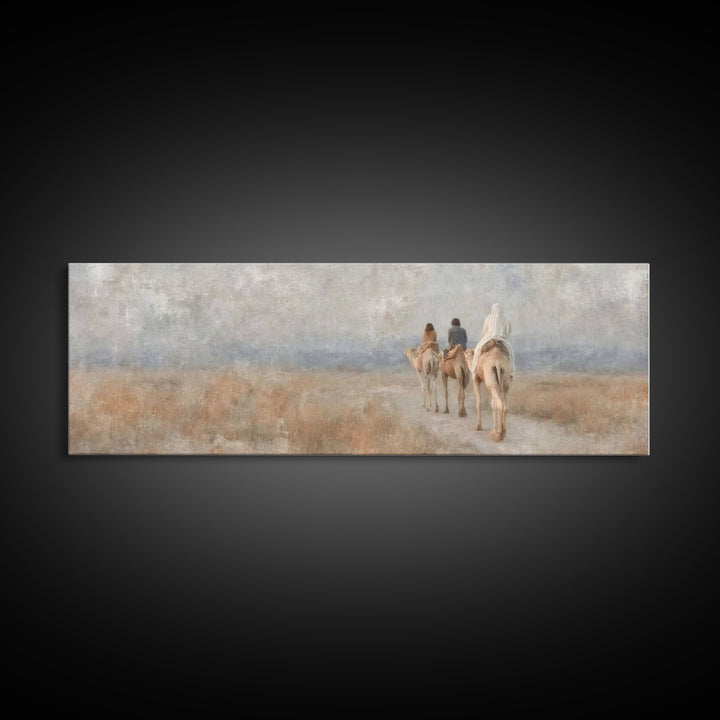 Holy Pathway – Framed Canvas Print – Christian Christmas Art – Panoramic Wall Art – Christian Art Print – Christian Gift Ideas – Christmas