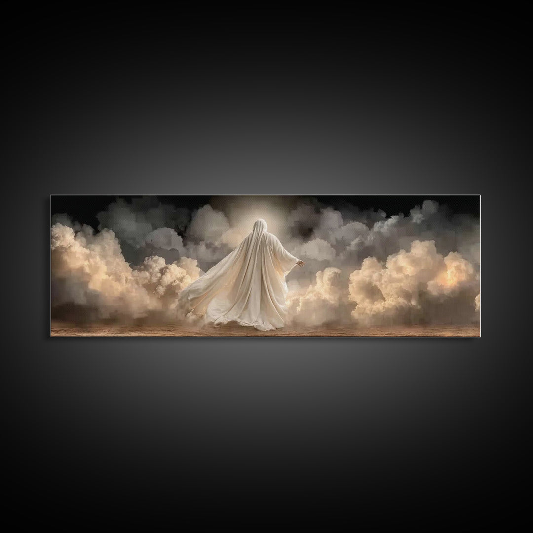 Path Of Radiance – Framed Canvas Print – Christian Art Canvas – Panoramic Painting – Christian Wall Art – Jesus Art Print – Modern Christia