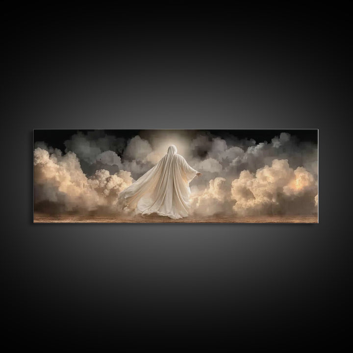 Path Of Radiance – Framed Canvas Print – Christian Art Canvas – Panoramic Painting – Christian Wall Art – Jesus Art Print – Modern Christia