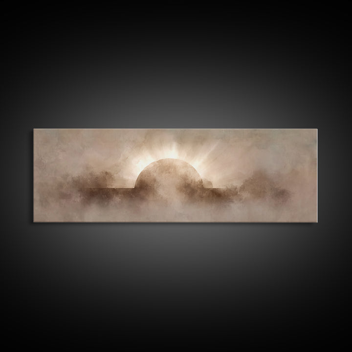 He Is Risen – Framed Canvas Print – Christian Wall Art – Christian Art Canvas – Panoramic Print – Christian Art – Christian Gift