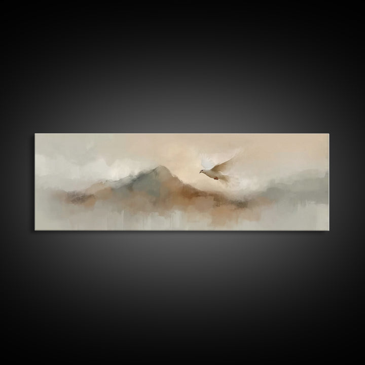 Dawnflight Grace – Framed Canvas Print – Christian Art Canvas – Christian Wall Art – Panoramic Wall Art – Christian Painting