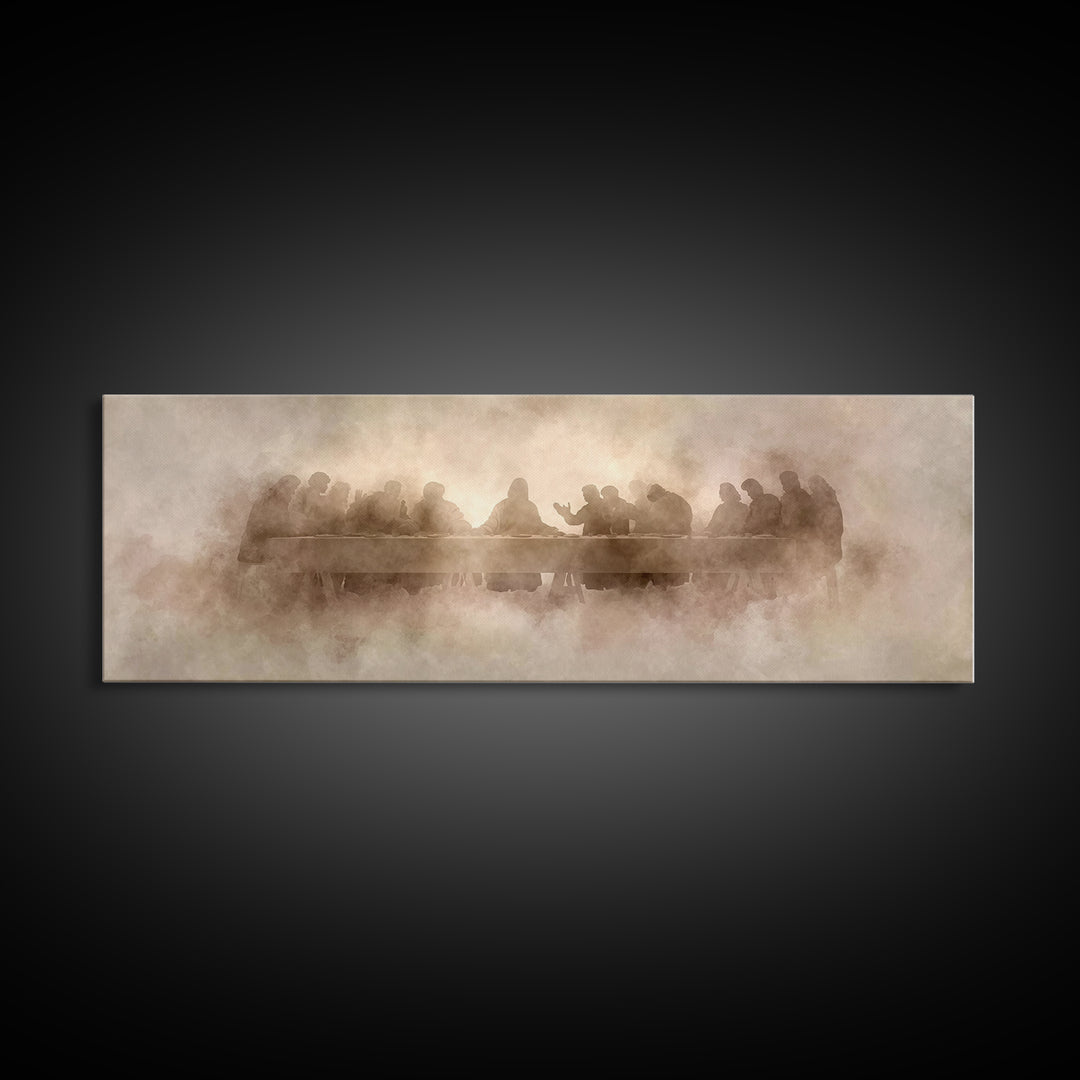 Gathered In Light | Framed Canvas Print | Christian Art Canvas | Christian Wall Art | Panoramic Wall Art | Christian Painting