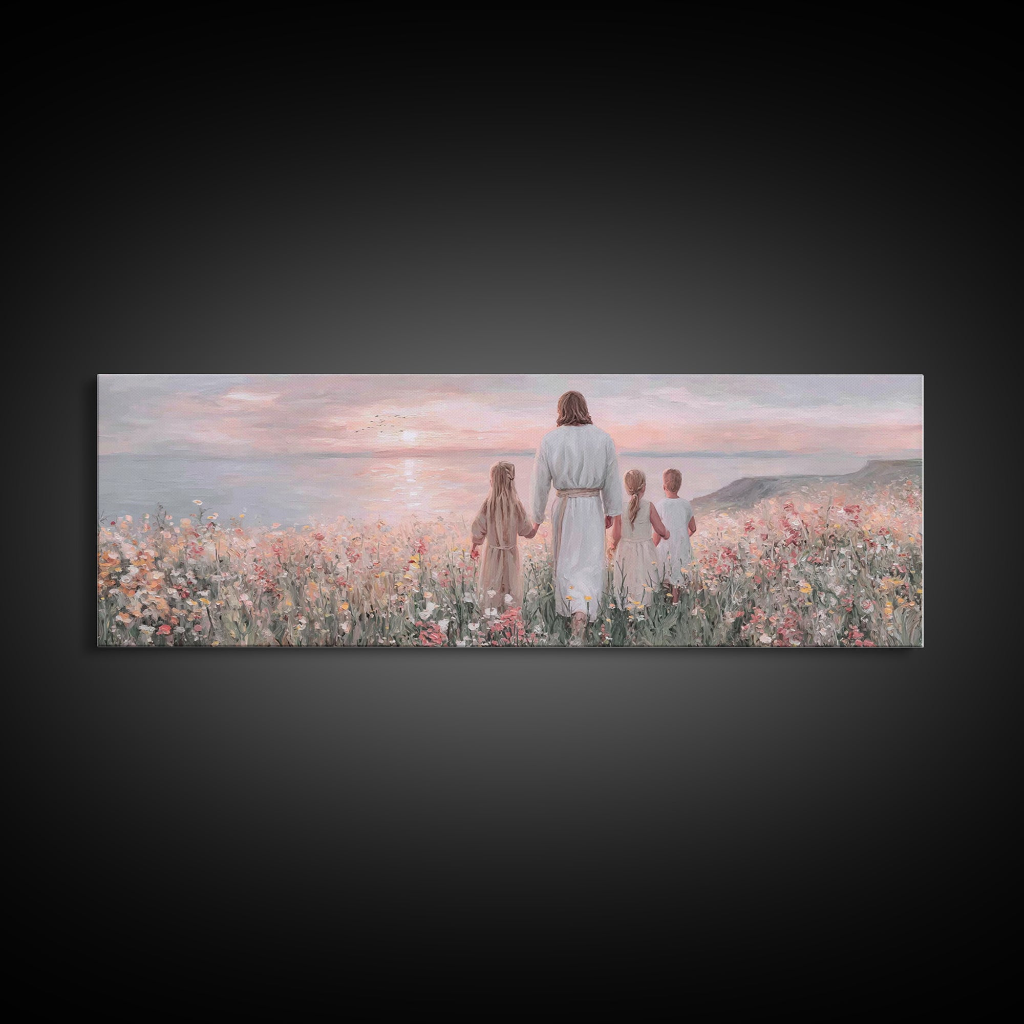 Horizon Of Faith – Framed Canvas Print – Christian Wall Art – Panoramic Art – Jesus Canvas Art – Christian Art Print – Christian Decor – Ch