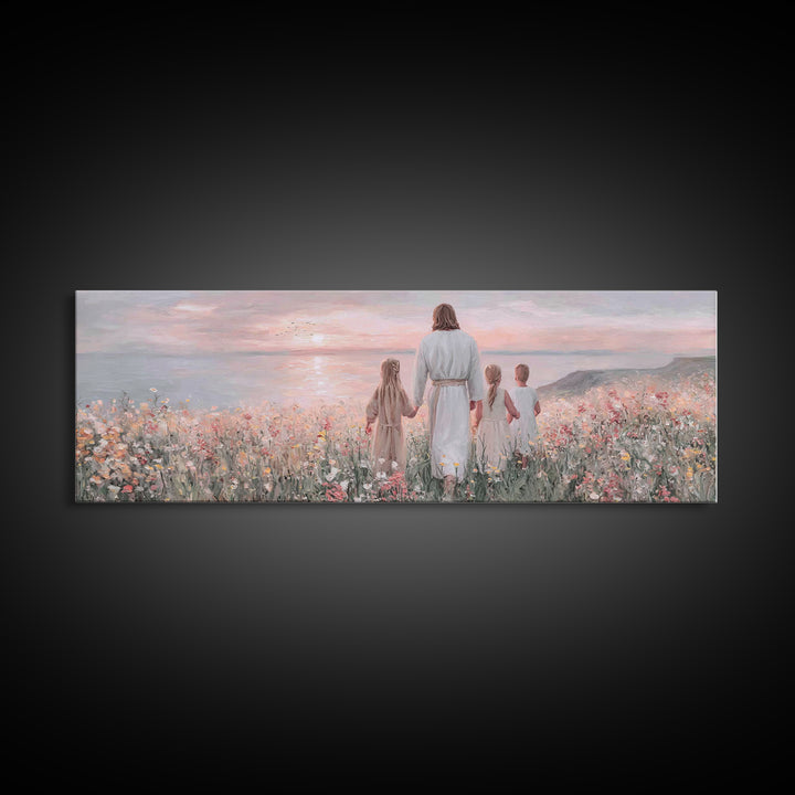 Horizon Of Faith – Framed Canvas Print – Christian Wall Art – Panoramic Art – Jesus Canvas Art – Christian Art Print – Christian Decor – Ch