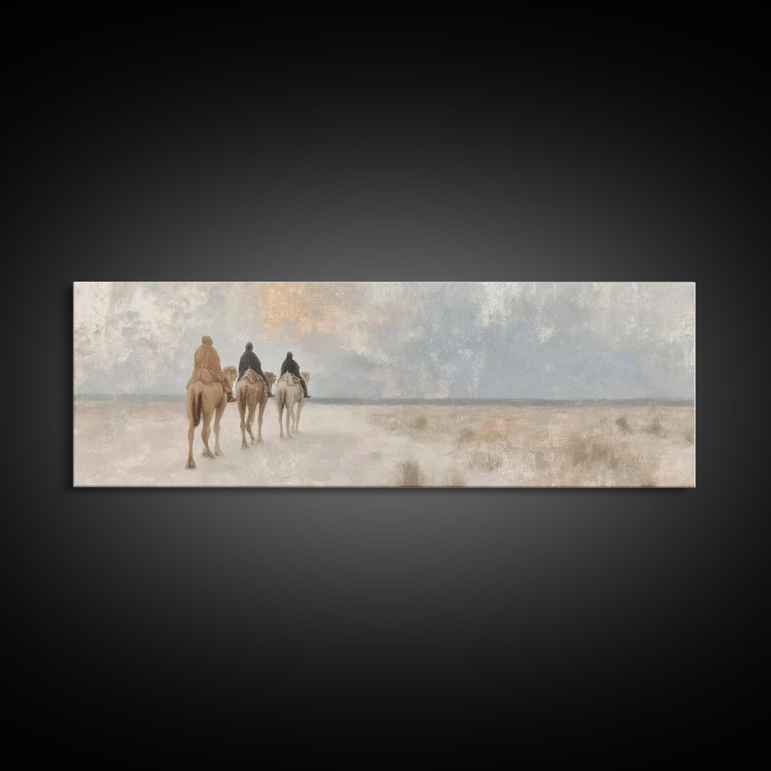 Crescent Promise – Framed Canvas Print – Panoramic Art – Christian Wall Art – Christian Art Canvas – Jesus Painting