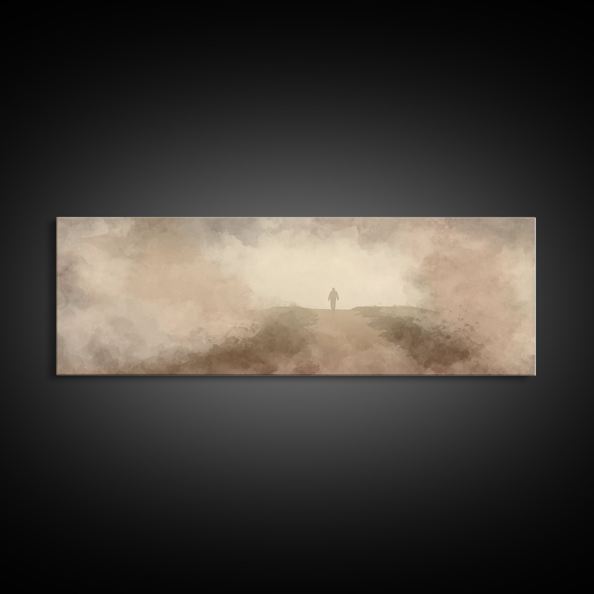Horizon Of Hope | Framed Canvas Print | Extra Wide Art | Christian Art | Subtle Christian Art | Christian Wall Art | Jesus Art Print