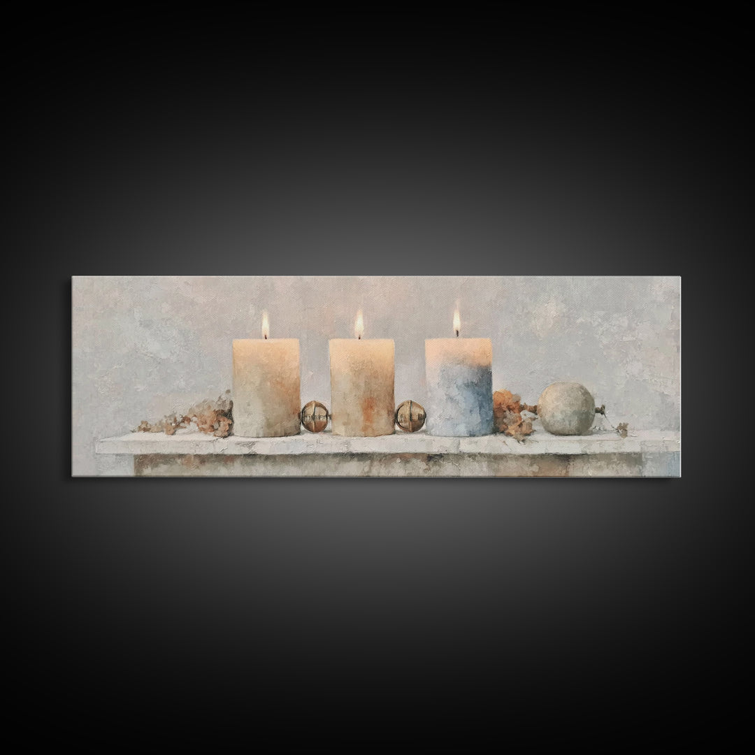 Season Of Hope – Framed Canvas Print – Panoramic Art – Christian Christmas Art – Christian Wall Art – Christian Art Canvas