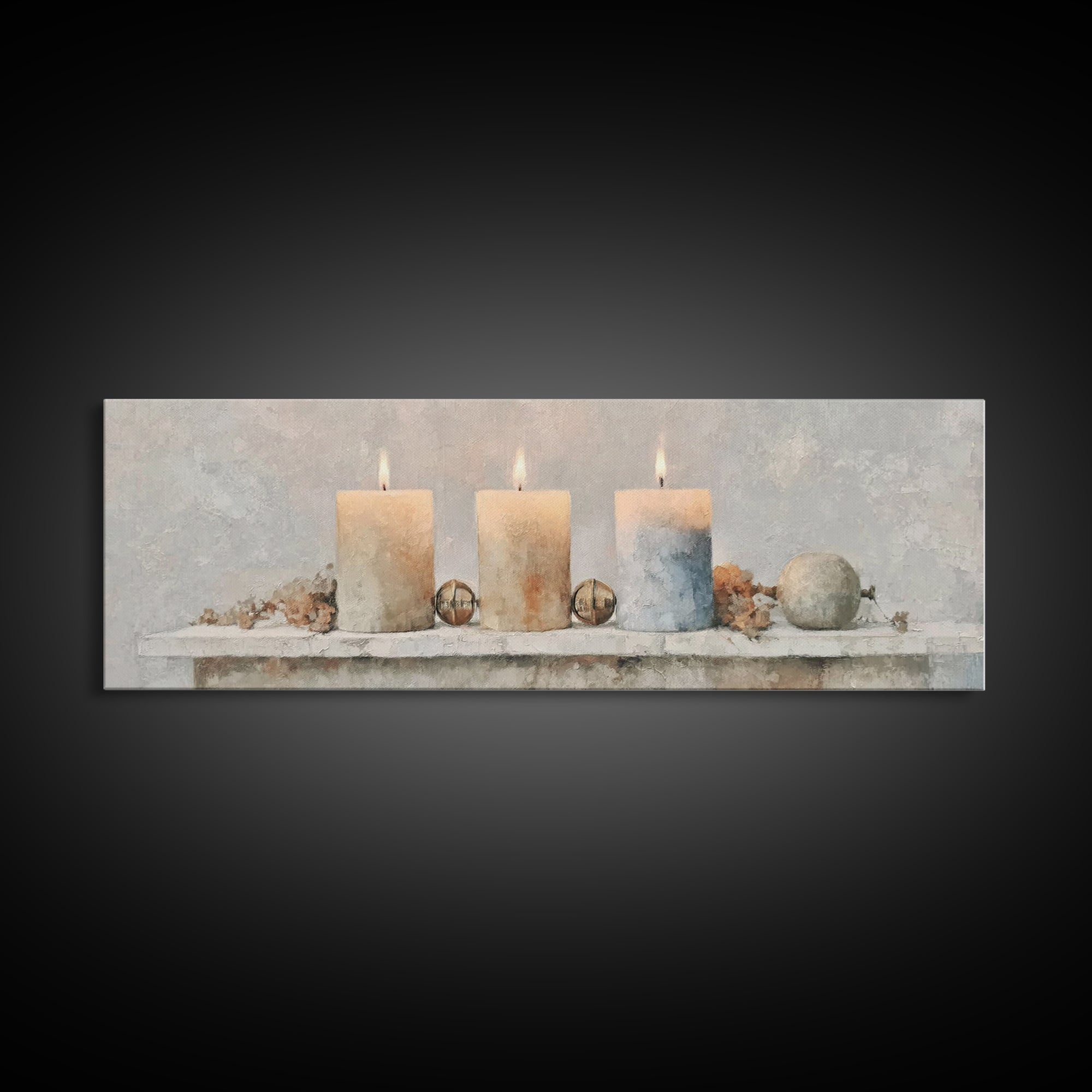 Season Of Hope – Framed Canvas Print – Panoramic Art – Christian Christmas Art – Christian Wall Art – Christian Art Canvas