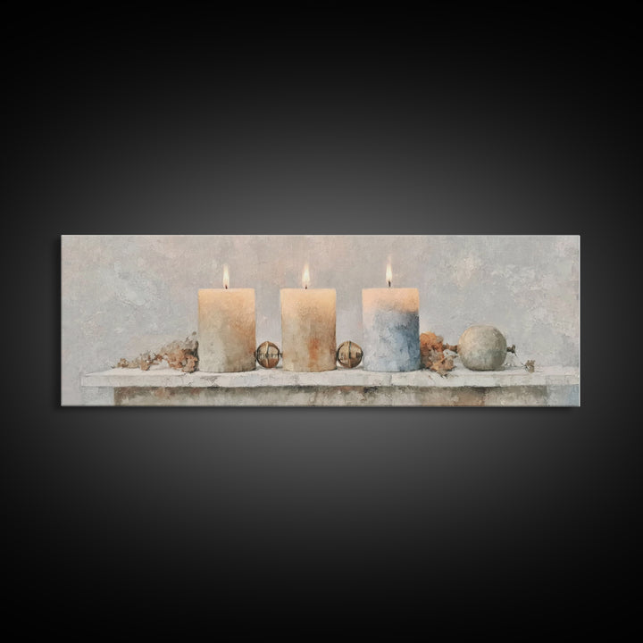 Season Of Hope – Framed Canvas Print – Panoramic Art – Christian Christmas Art – Christian Wall Art – Christian Art Canvas