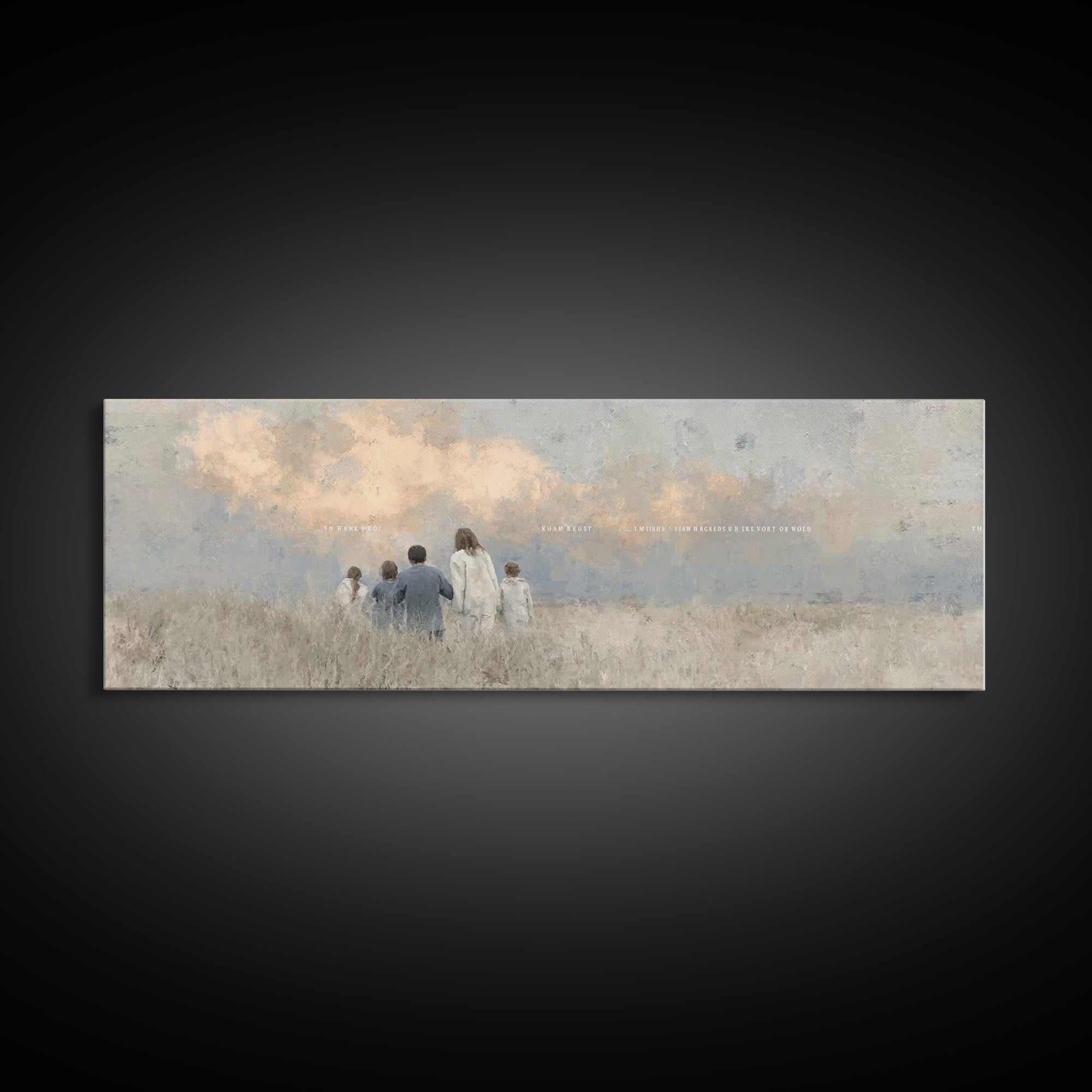 Promise Of Gathering, Framed Canvas Print, Christian Painting, Panoramic Frame, Christian Art Canvas, Christian Wall Art, Christian Christm