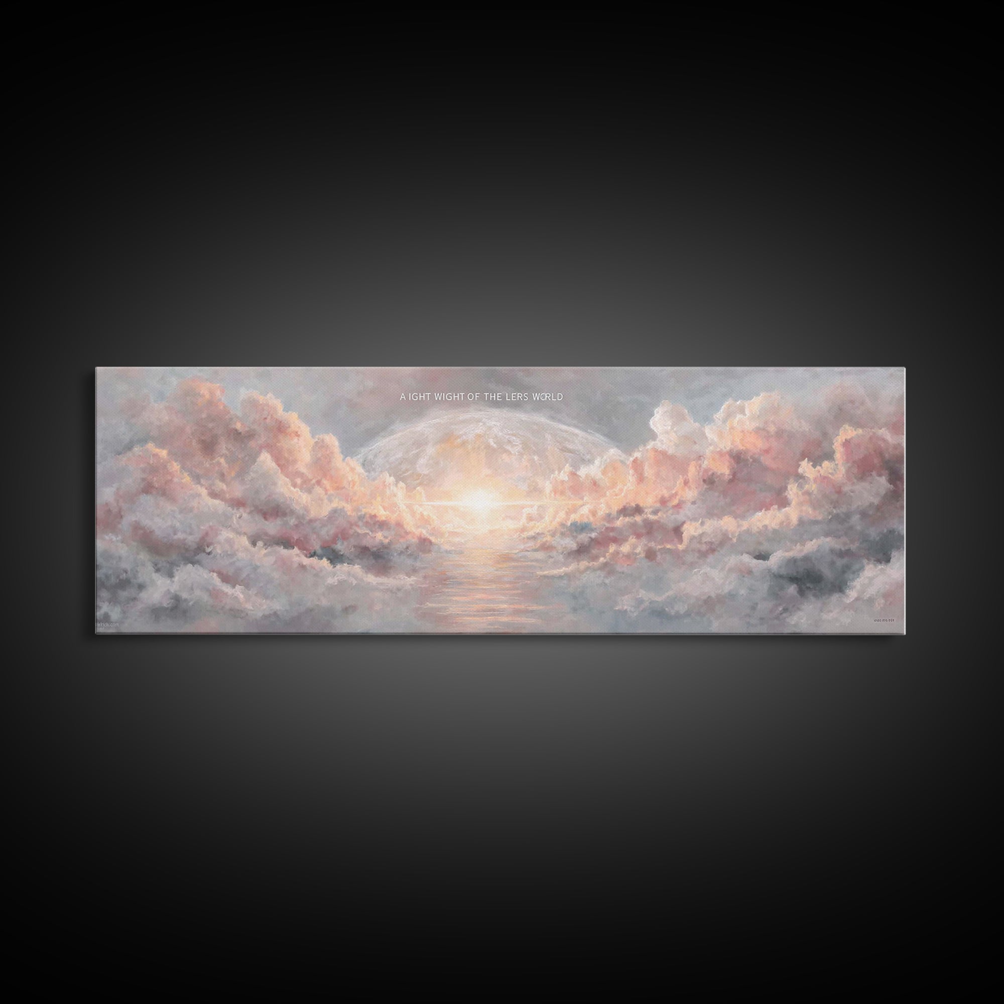 Heavenly Dawn Light – Framed Canvas Print – Christian Wall Art – Christian Art Canvas – Panoramic Art – Jesus Painting – Christmas Art