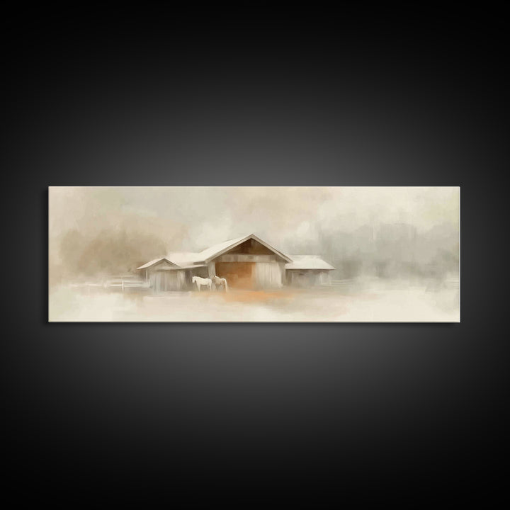 Path Of Blessing, Framed Canvas Print, Panoramic Painting, Christian Art Canvas, Christian Wall Art, Jesus Painting, Christian Art