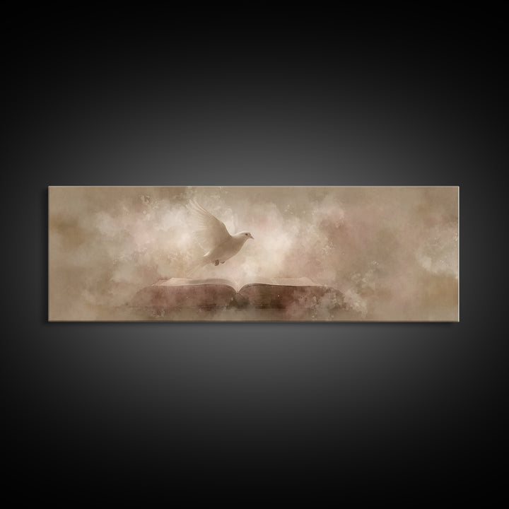 Breath Of Heaven – Framed Canvas Print – Panoramic Frame – Christian Wall Art – Subtle Christian Art – Christian Art Canvas – Christian Chr