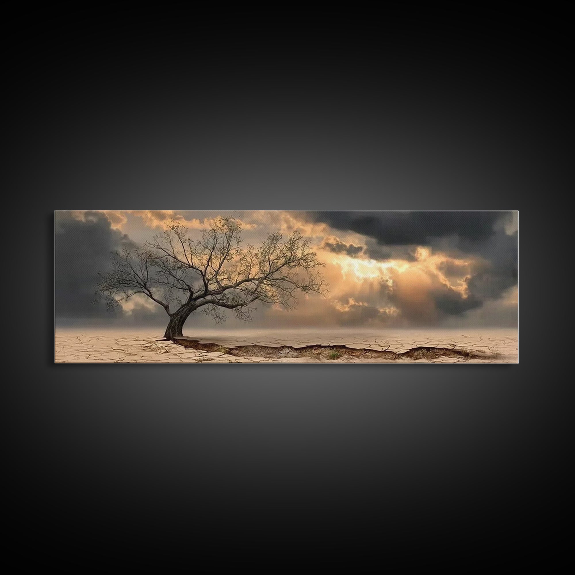 The Guiding Dawn – Framed Canvas Print – Christian Wall Art – Christian Art Canvas – Christmas Art – Panoramic Art – Christian Christmas De