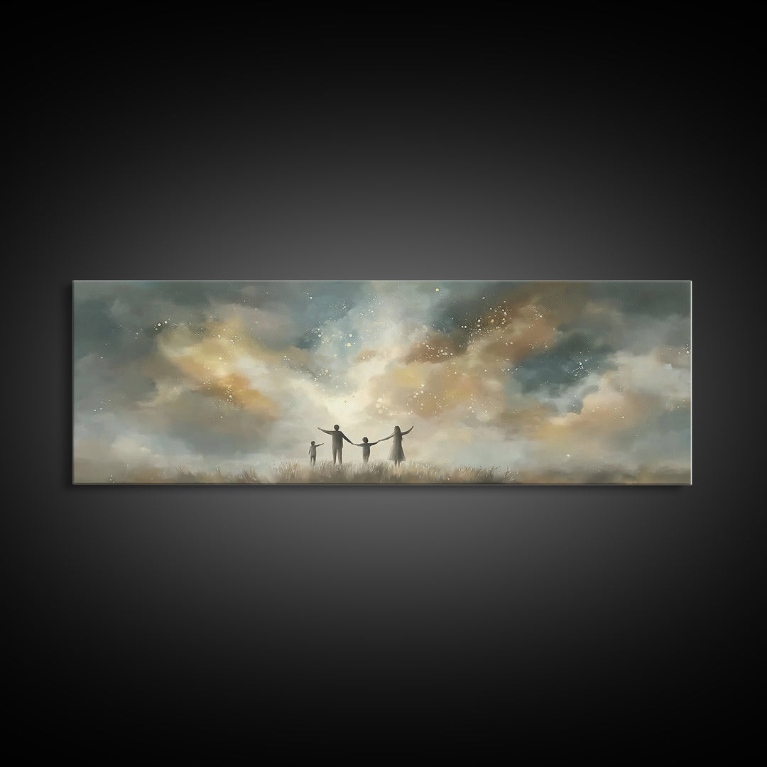 Children Of Light, Framed Canvas Print, Panoramic Art, Christian Art Canvas, Christian Paintings, Christian Wall Art, Christian Gift Ideas