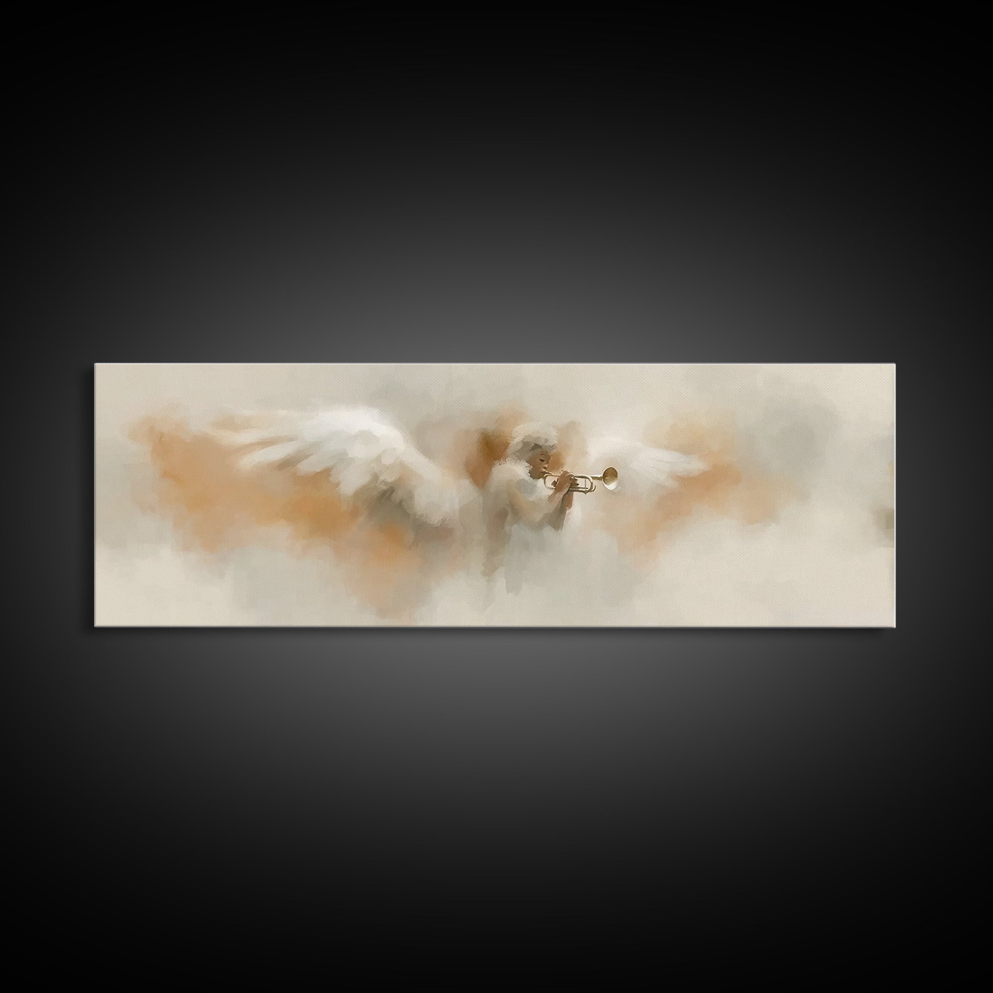 Heaven’s Anthem, Framed Canvas Print, Panoramic Art, Christian Art Canvas, Christian Wall Art, Christmas Art, Christian Christmas Decor