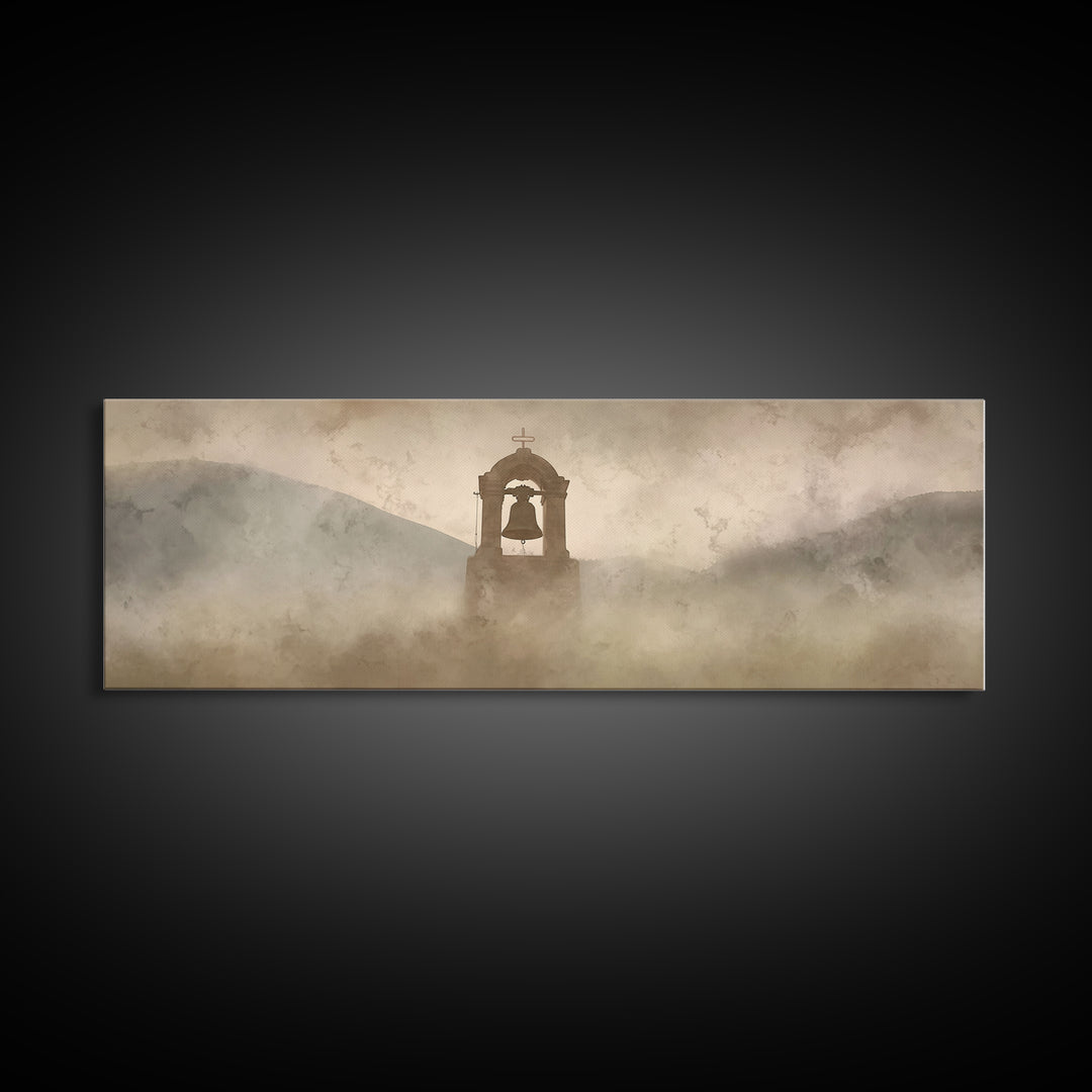 Hillside Rejoicing – Framed Canvas Print – Panoramic Art – Christian Wall Art – Christian Christmas Art – Christian Art Canvas – Jesus Pain