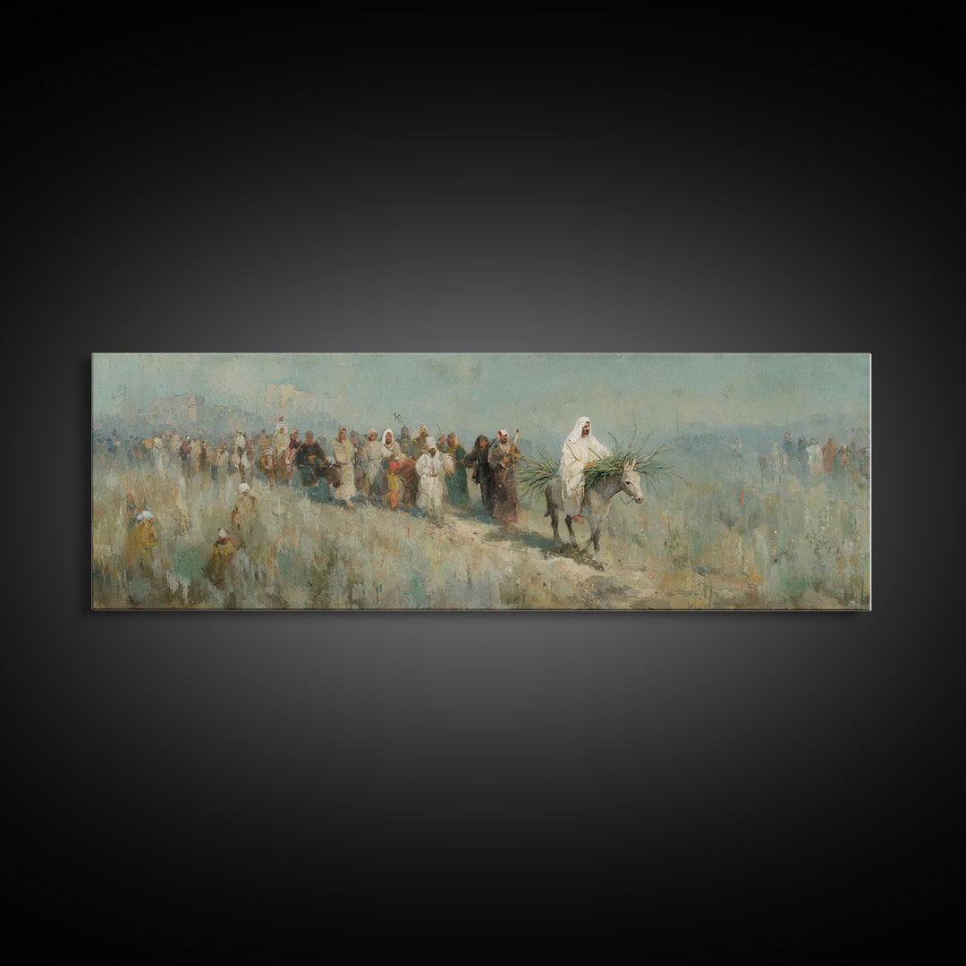 Journey Of Hope | Framed Canvas Print | Christian Wall Art | Panoramic Painting | Jesus Art Print | Christian Gift Ideas | Large Christian