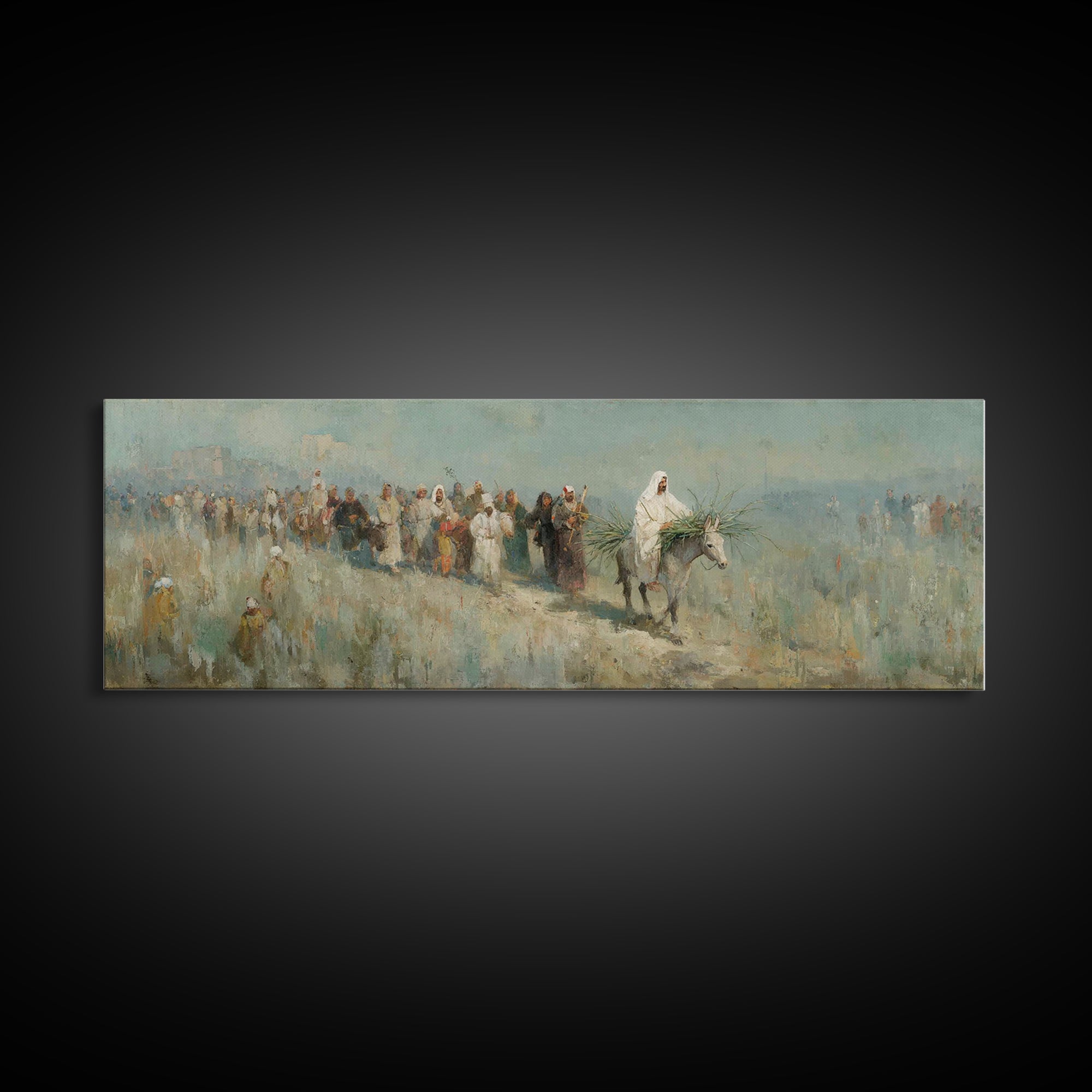 Journey Of Hope | Framed Canvas Print | Christian Wall Art | Panoramic Painting | Jesus Art Print | Christian Gift Ideas | Large Christian