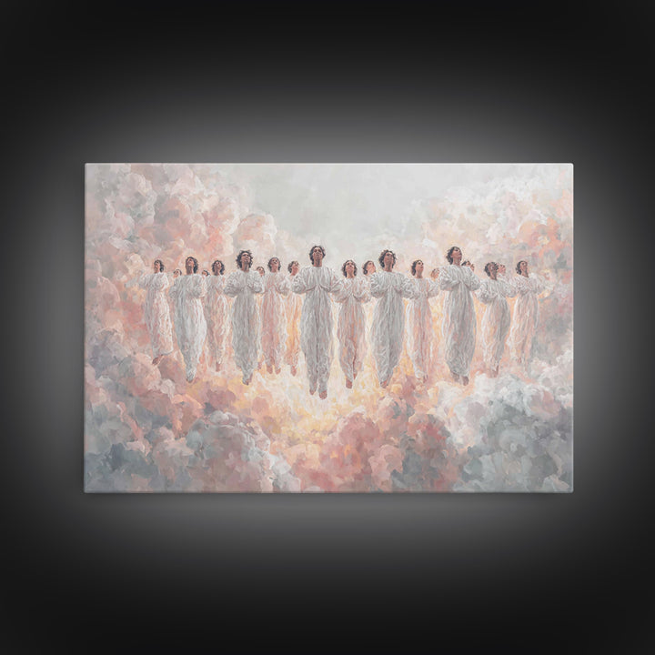 Heavenly Chorus – Framed Canvas Print – Christian Wall Art – Christian Art Canvas – Christian Paintings – Christian Christmas Art