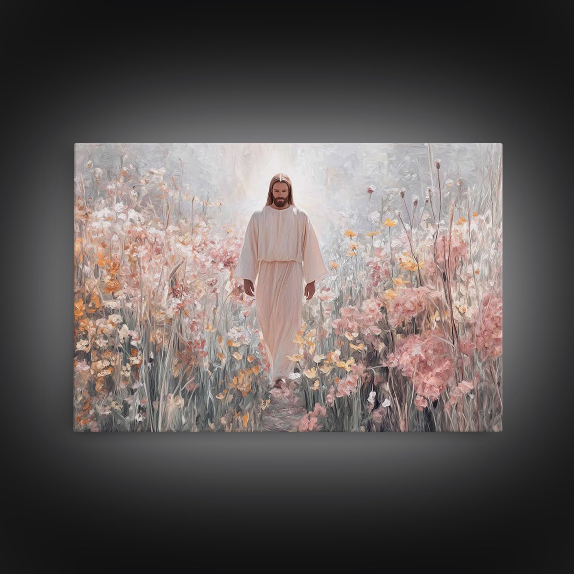 Light Of Mercy – Framed Canvas Print – Christian Art Canvas – Christian Wall Art – Jesus Painting – Christmas Art – Christian Gift Ideas
