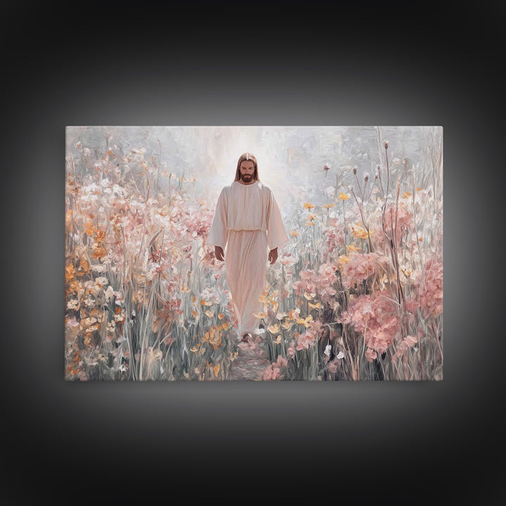 Light Of Mercy – Framed Canvas Print – Christian Art Canvas – Christian Wall Art – Jesus Painting – Christmas Art – Christian Gift Ideas