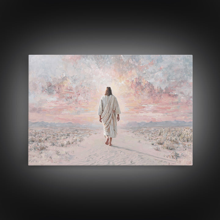 Dawn Of Redemption – Framed Canvas Print – Christian Wall Art – Christian Art Canvas – Jesus Painting – Modern Christian Art – Christian Gi