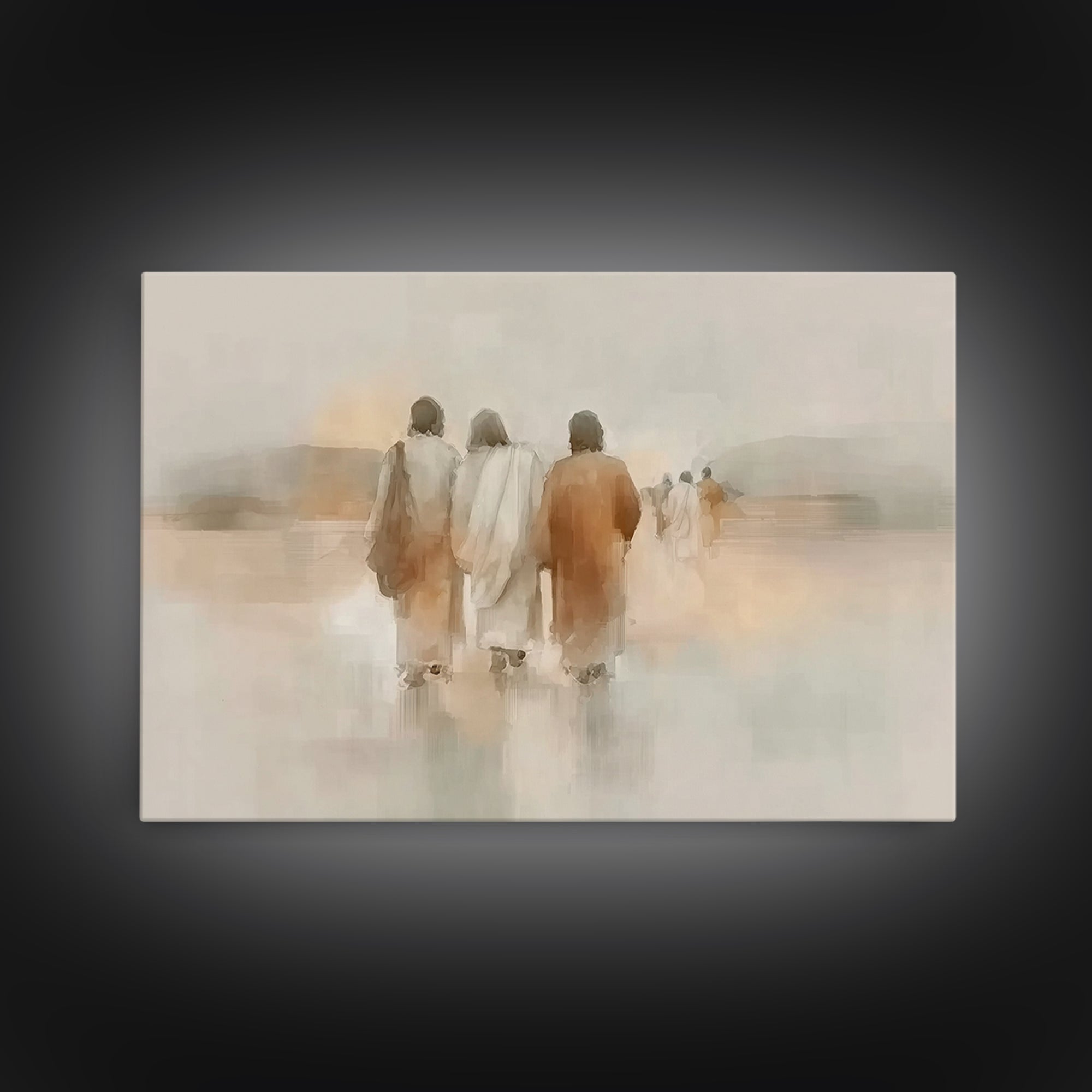 Threefold Mercy | Framed Canvas Print | Christian Wall Art | Christian Art Canvas | Jesus Painting | Minimalist Christian Art | Christian G