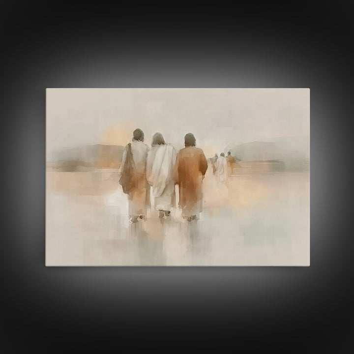 Threefold Mercy | Framed Canvas Print | Christian Wall Art | Christian Art Canvas | Jesus Painting | Minimalist Christian Art | Christian G