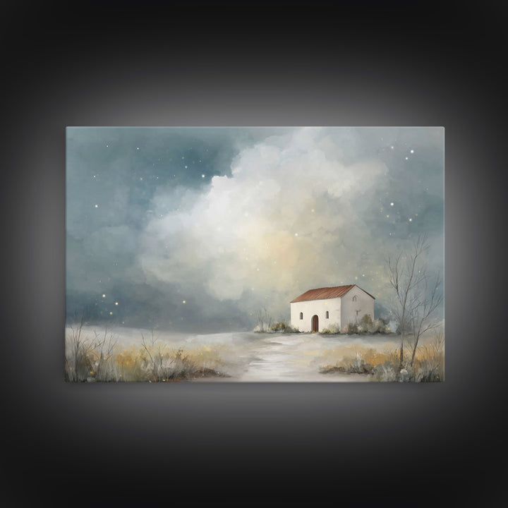 Chapel Of Stars, Framed Canvas Print, Christian Wall Art, Christian Art Canvas, Christian Art, Christian Decor, Subtle Christian Art