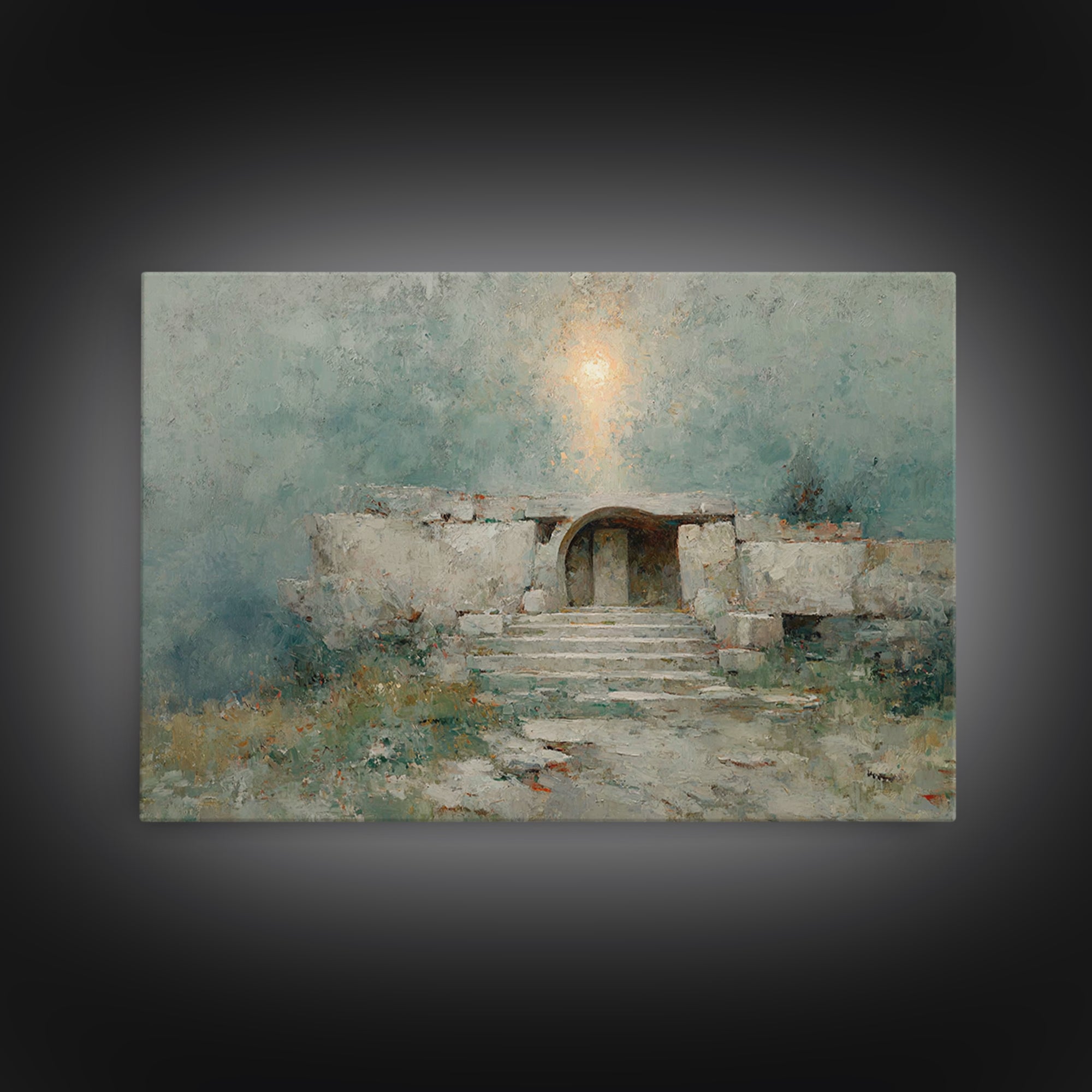 Empty Tomb Glory – Framed Canvas Print – Christian Art Canvas – Christian Wall Art – Christian Christmas Art – Christian Decor – Christmas