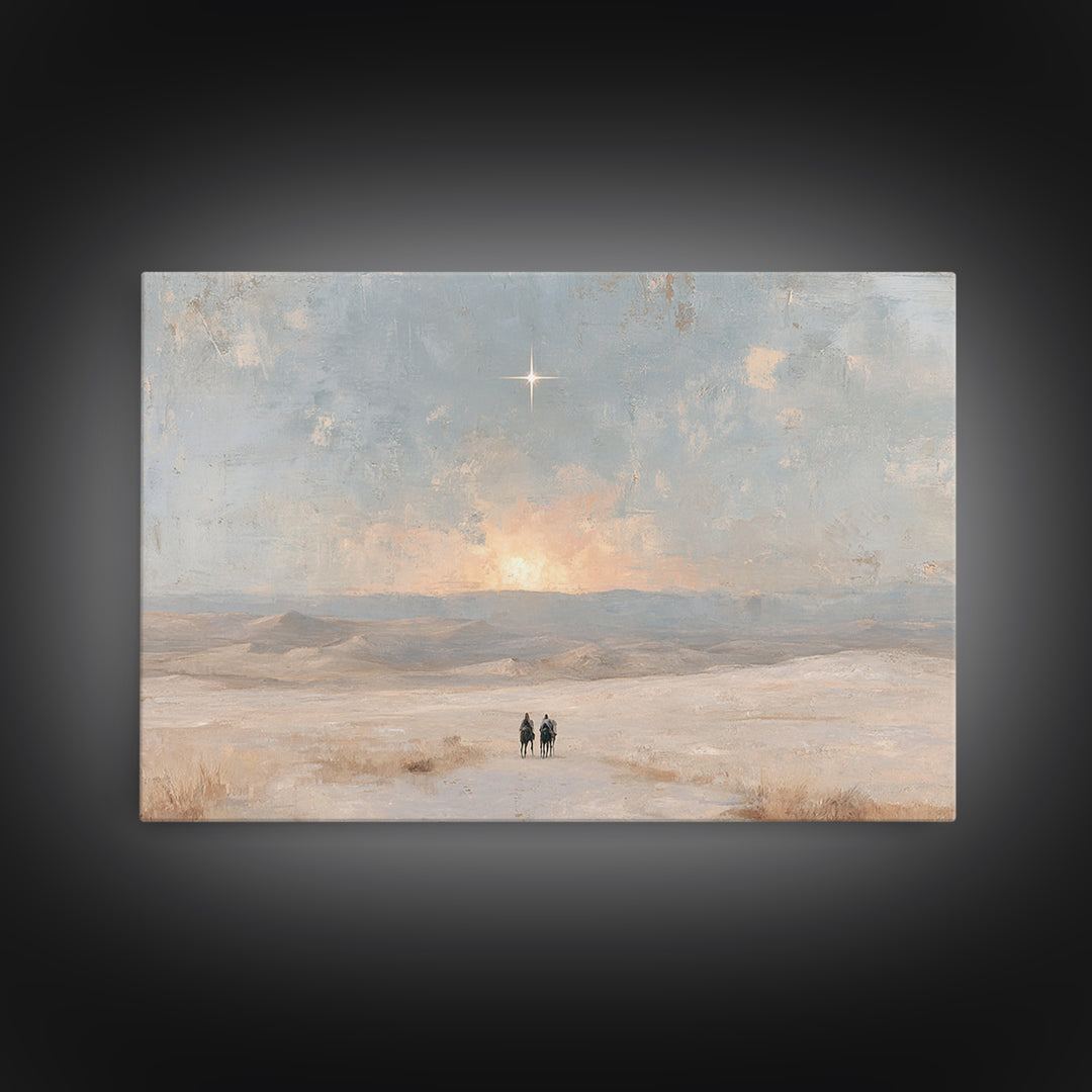 Holy Horizon – Framed Canvas Print – Christian Art Canvas – Christian Wall Art – Christmas Art – Christian Gift – Christian Christmas Art