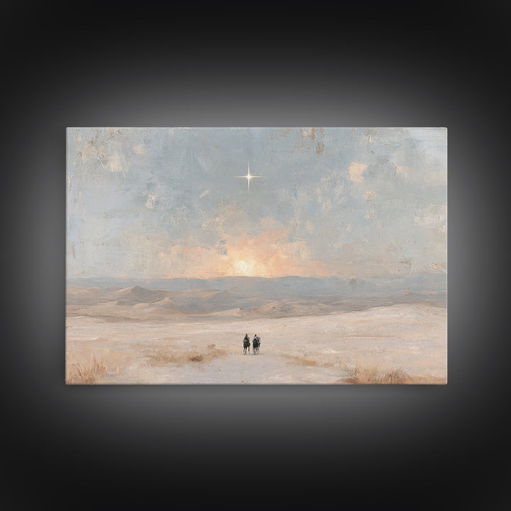Holy Horizon – Framed Canvas Print – Christian Art Canvas – Christian Wall Art – Christmas Art – Christian Gift – Christian Christmas Art