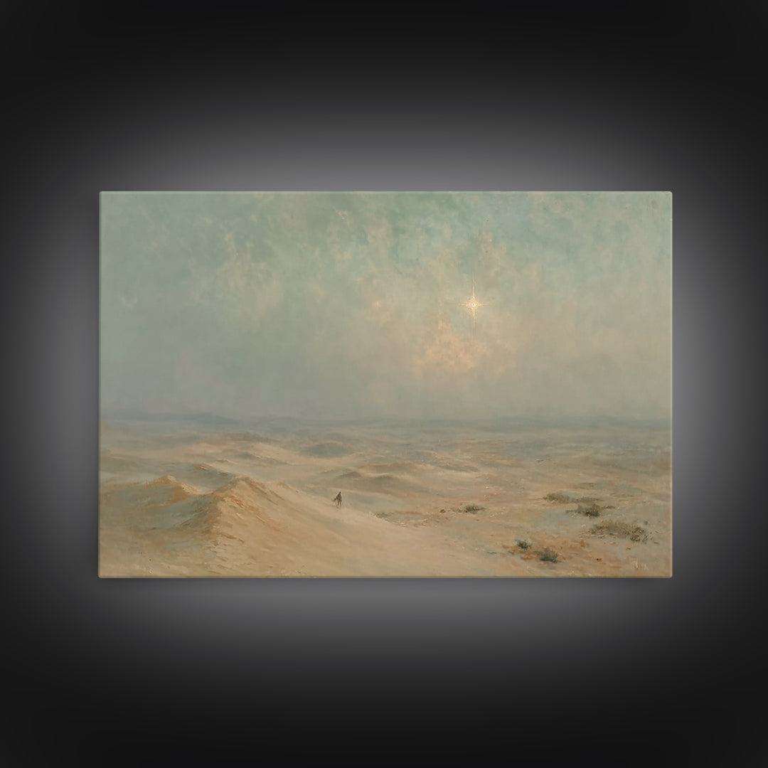 Sacred Horizon – Framed Canvas Print – Christian Christmas Art – Christian Wall Art – Christian Art Canvas – Christmas Art – Christian Gift
