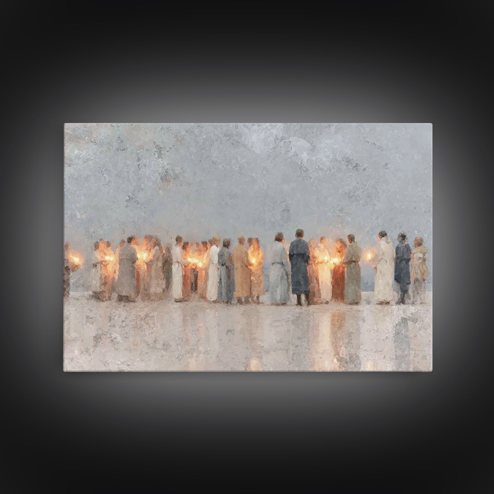 Gathered In Light – Framed Canvas Print – Christian Art Canvas – Christian Art Prints – Christian Decorations – Christian Wall Art