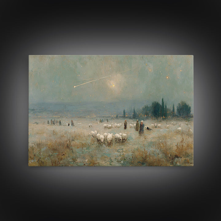 Journey of the Wise | Framed Canvas Print | Christmas Wall Art | Christian Christmas Art | Christian Art Canvas | Vintage Christmas Art | C