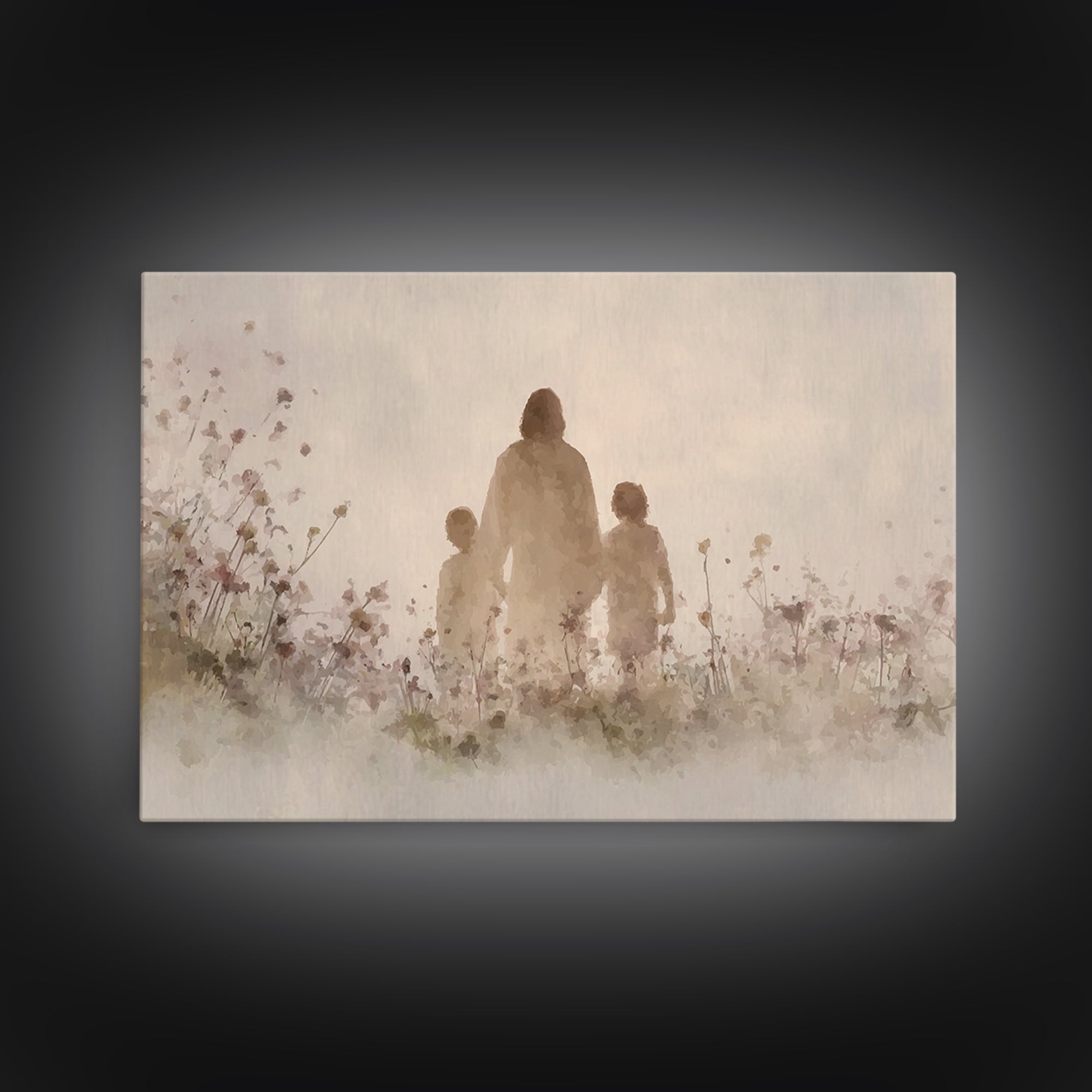 Walk Of Grace – Framed Canvas Print – Jesus Painting – Christian Wall Art – Christian Art Canvas – Christian Art – Christian Gift Ideas