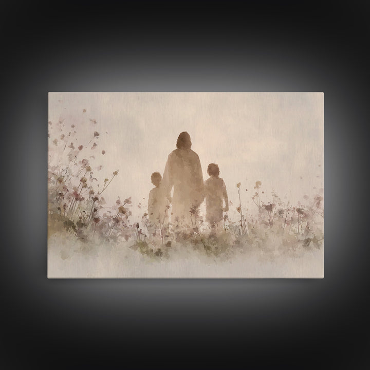 Walk Of Grace – Framed Canvas Print – Jesus Painting – Christian Wall Art – Christian Art Canvas – Christian Art – Christian Gift Ideas