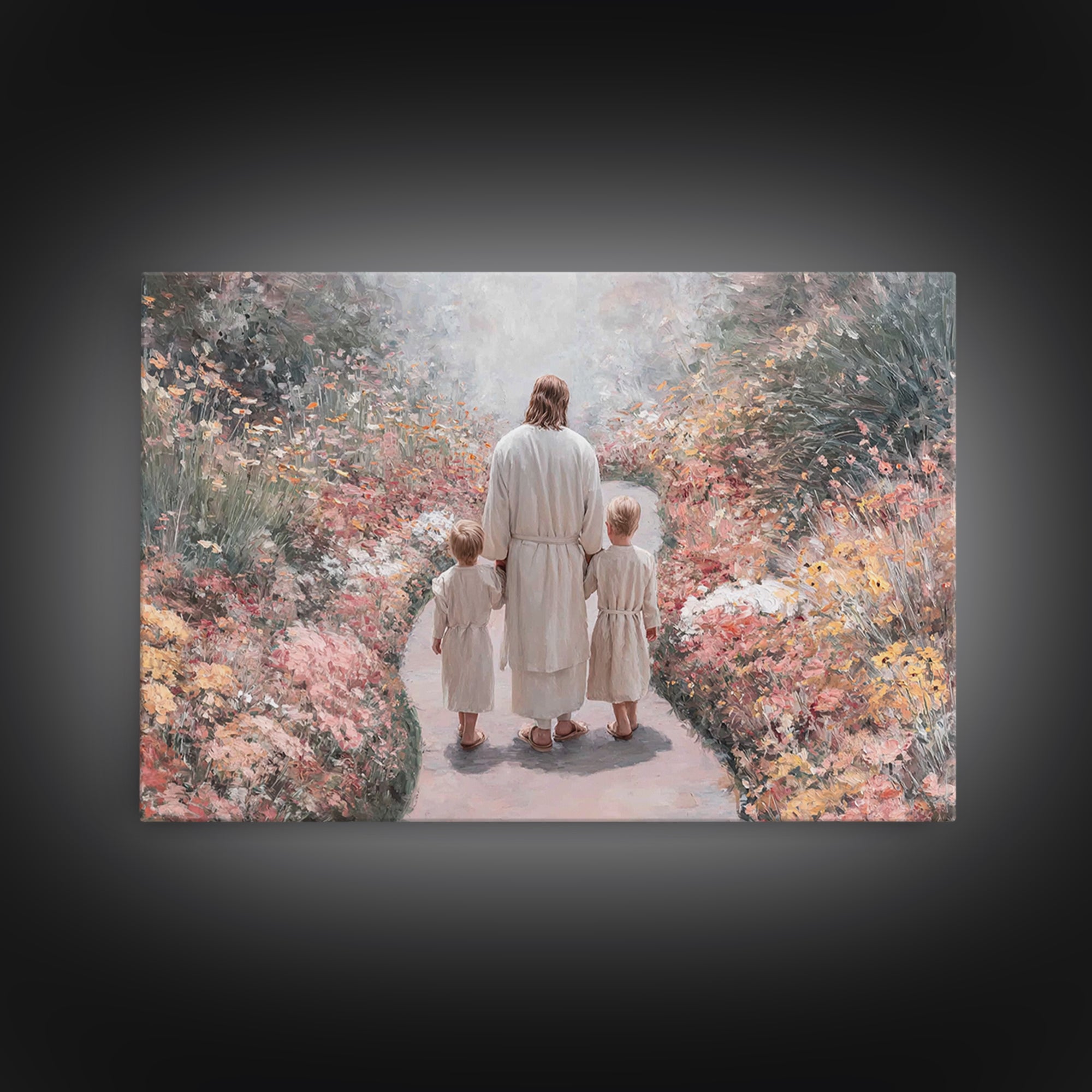 Walk Of Innocence | Framed Canvas Print | Christian Wall Art | Christian Art Canvas | Christian Art | Christian Gift
