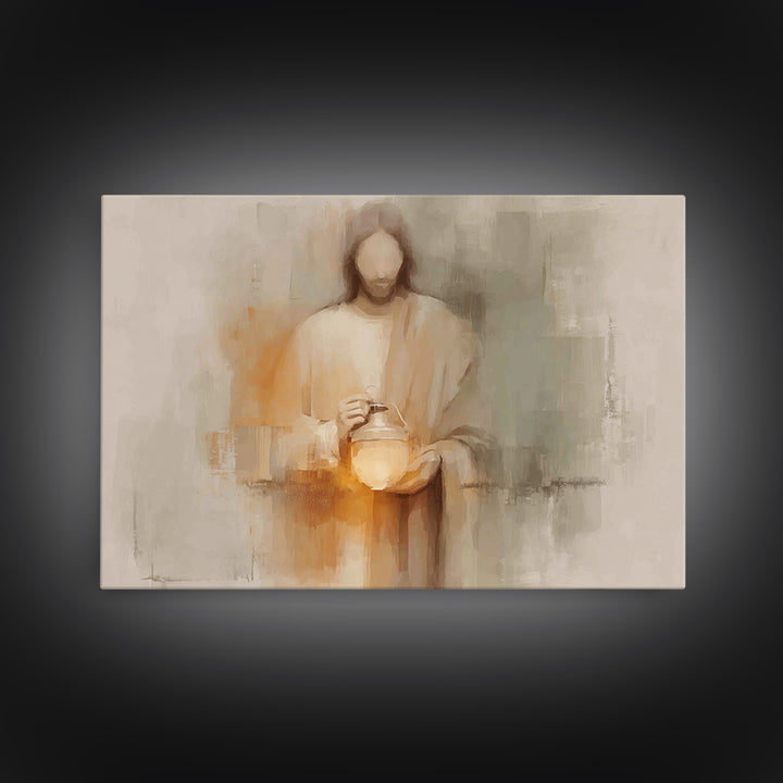 Radiant Hope | Framed Canvas Print | Christian Art Canvas | Jesus Painting | Christian Wall Art | Modern Christian Art | Christian Art Gift