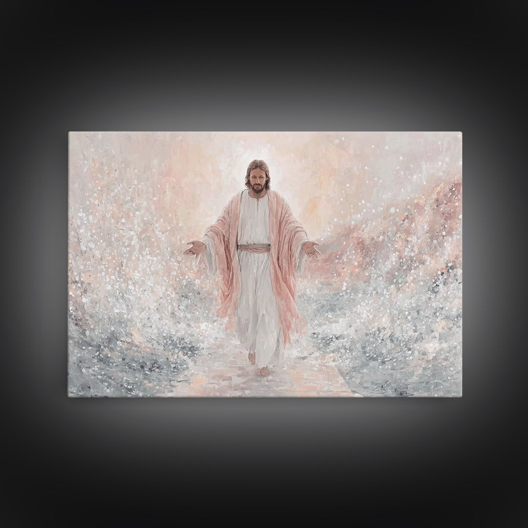Path Of Glory – Framed Canvas Print – Christian Art Canvas – Jesus Painting – Christian Wall Art – Christian Christmas Art – Christian Gift