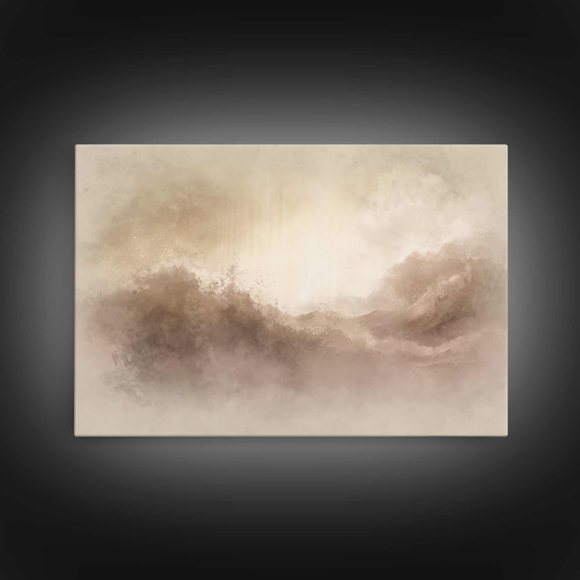 Eternal Refuge – Framed Canvas Print – Christian Art Print – Jesus Painting – Minimalist Christian Art – Christian Wall Art – Christian Chr