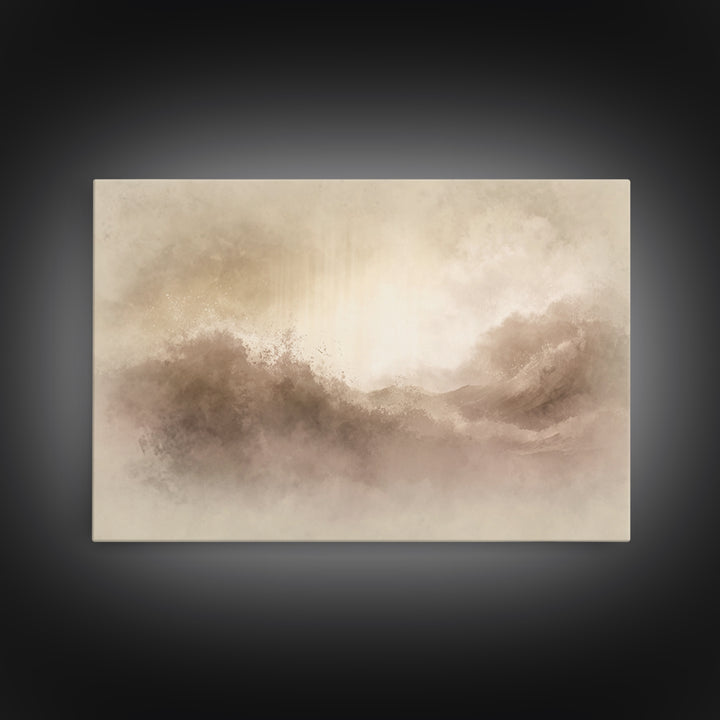 Eternal Refuge – Framed Canvas Print – Christian Art Print – Jesus Painting – Minimalist Christian Art – Christian Wall Art – Christian Chr
