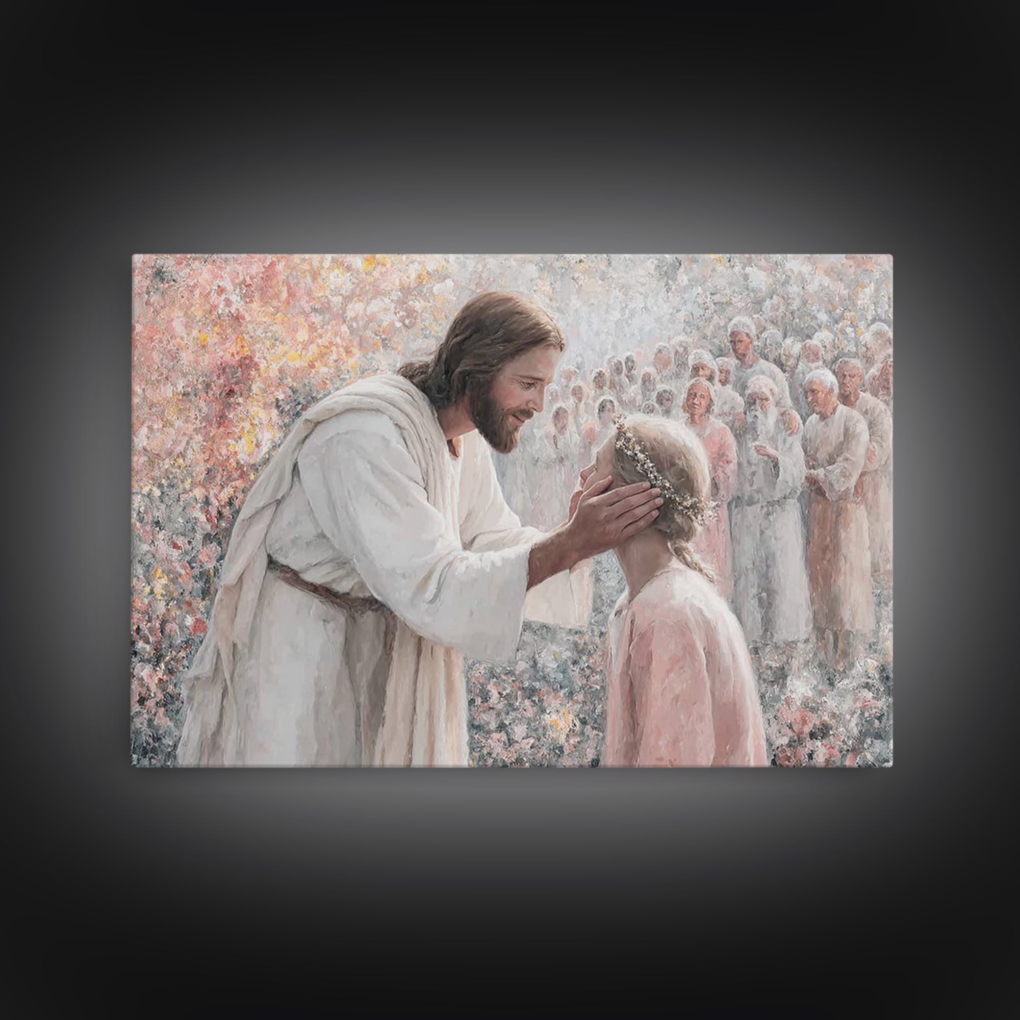 Joyful Reunion – Framed Canvas Print – Christian Art Canvas – Jesus Painting – Christian Art Prints – Christian Wall Art – Christian Gift I