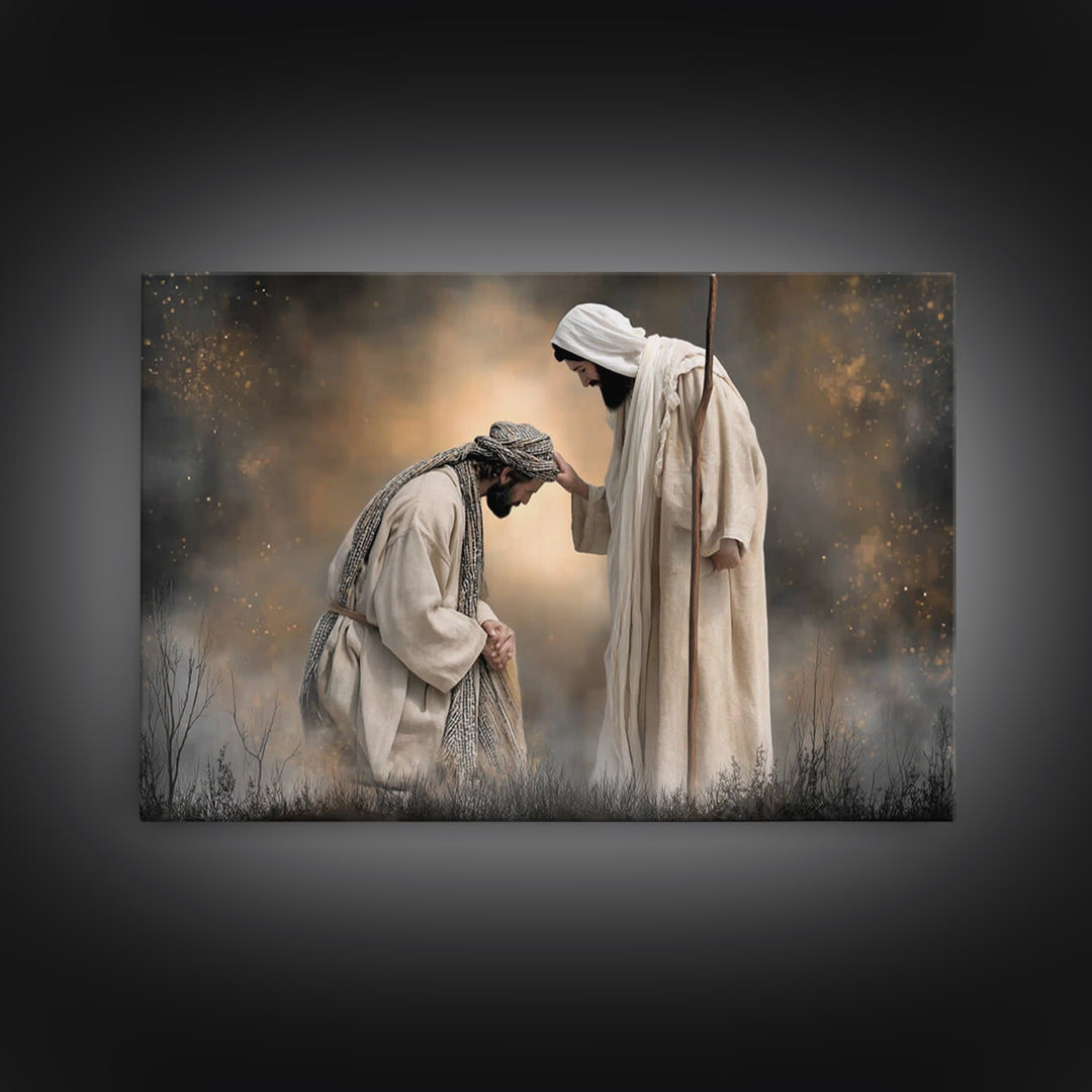 Fields Of Mercy – Framed Canvas Print – Christian Wall Art – Jesus Painting – Christian Art Canvas – Christian Decor – Christian Gift