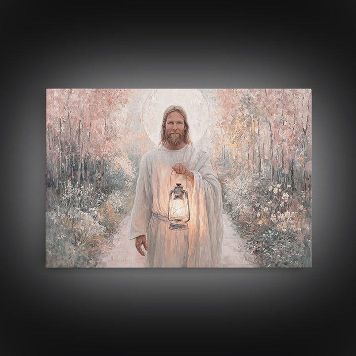 Radiant Way Home – Framed Canvas Print – Christian Wall Art – Christian Art Canvas – Jesus Painting – Christian Gift Ideas – Modern Christi
