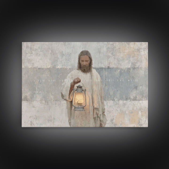 Soft Morning Light | Framed Canvas Print | Christian Wall Art | Jesus Canvas Art | Christian Art Canvas | Subtle Christian Art | Christian