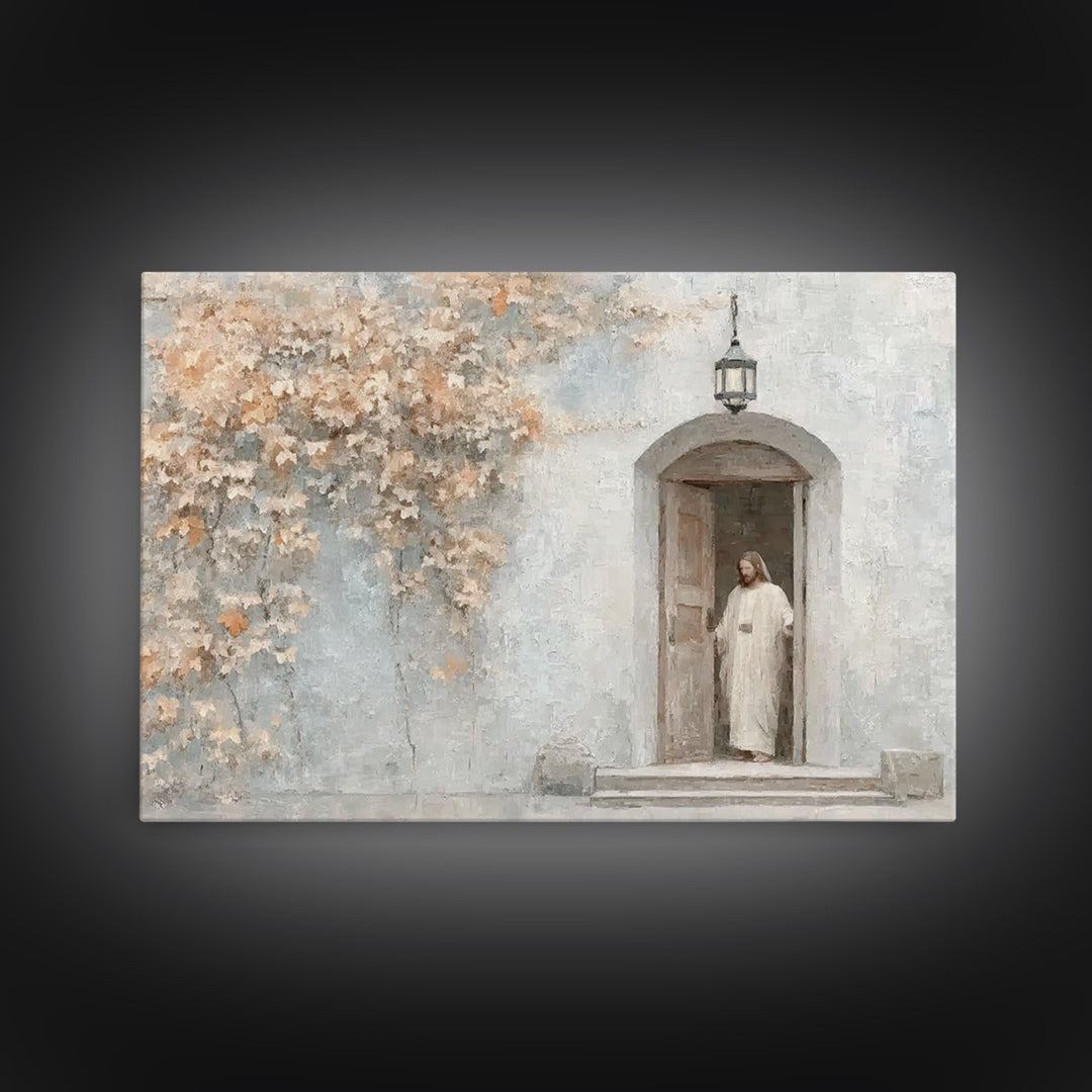Dawn Of Hope - Framed Canvas Print - Christian Art Canvas - Christian Wall Art - Jesus Painting - Vintage Christian Art