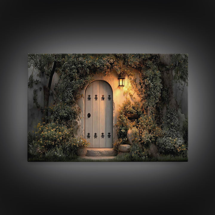 Sacred Threshold - Framed Canvas Print - Christian Wall Art - Christian Decor - Jesus Painting - Christian Art Canvas